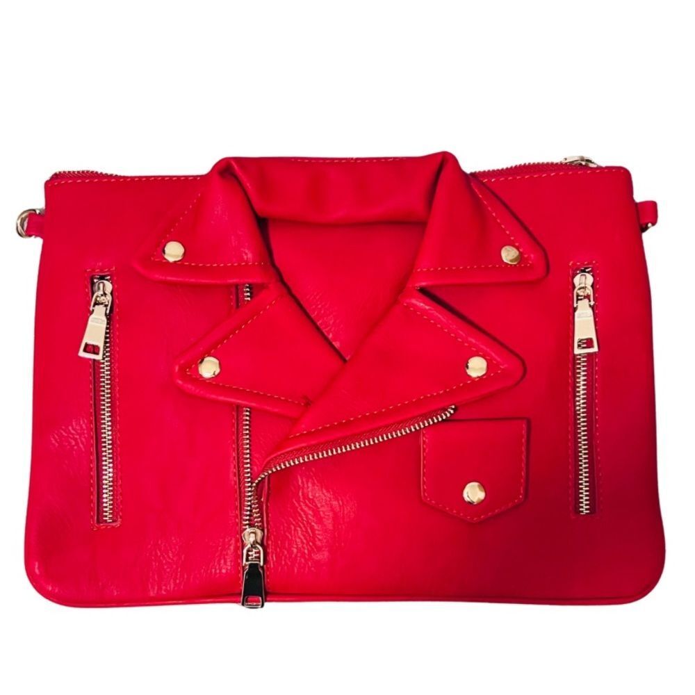 New with tags red clutch purse
